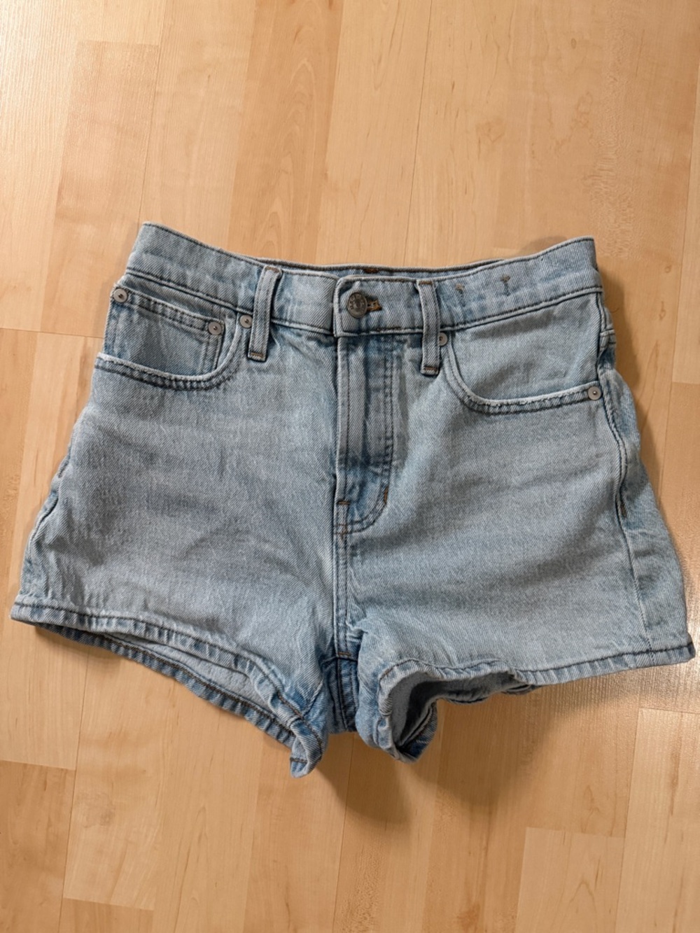Madewell The Perfect Jean Short Denim Shorts High Rise Stretch 26